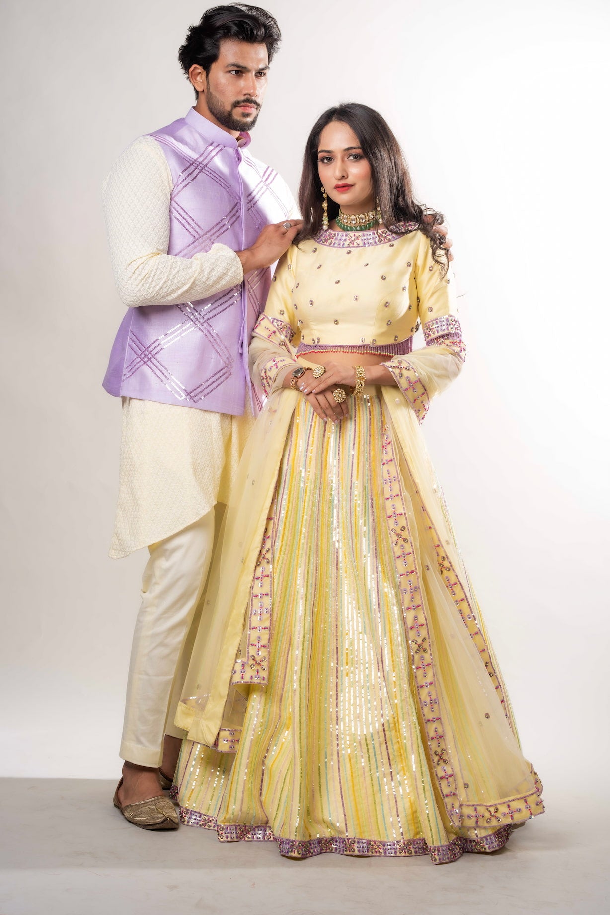 Ghaghra set Embellished With Sequins