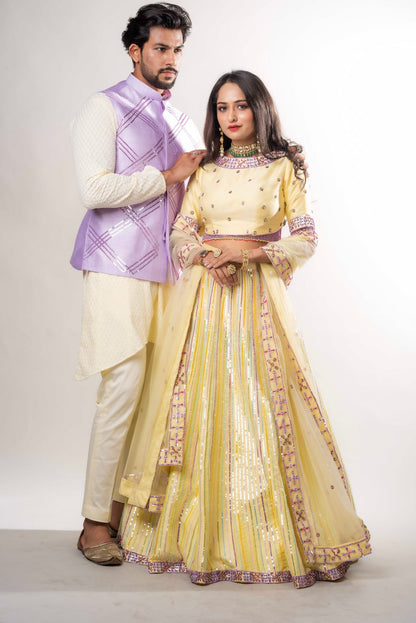 Ghaghra set Embellished With Sequins