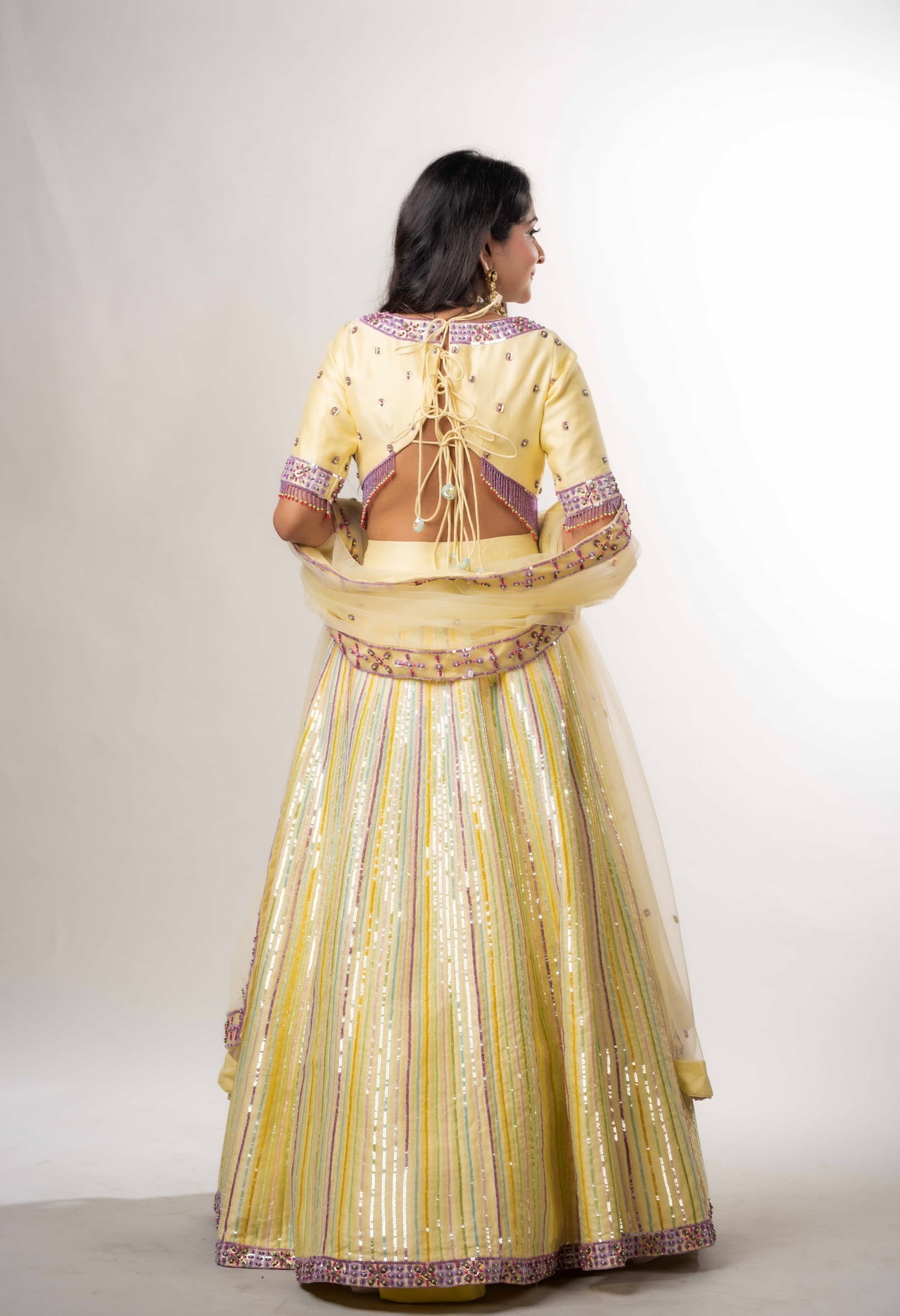 Ghaghra set Embellished With Sequins