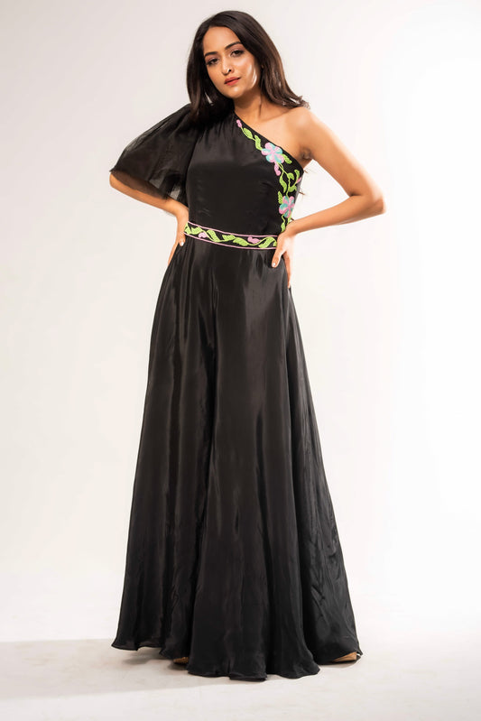 3D On Shoulder Jumpsuit