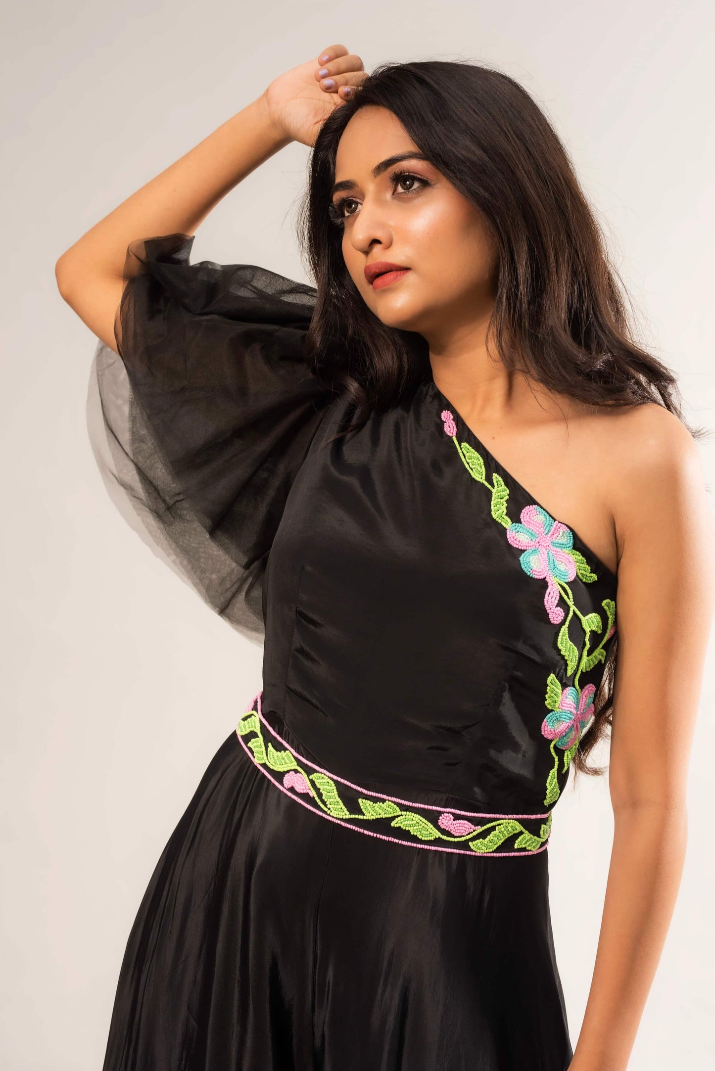 3D On Shoulder Jumpsuit