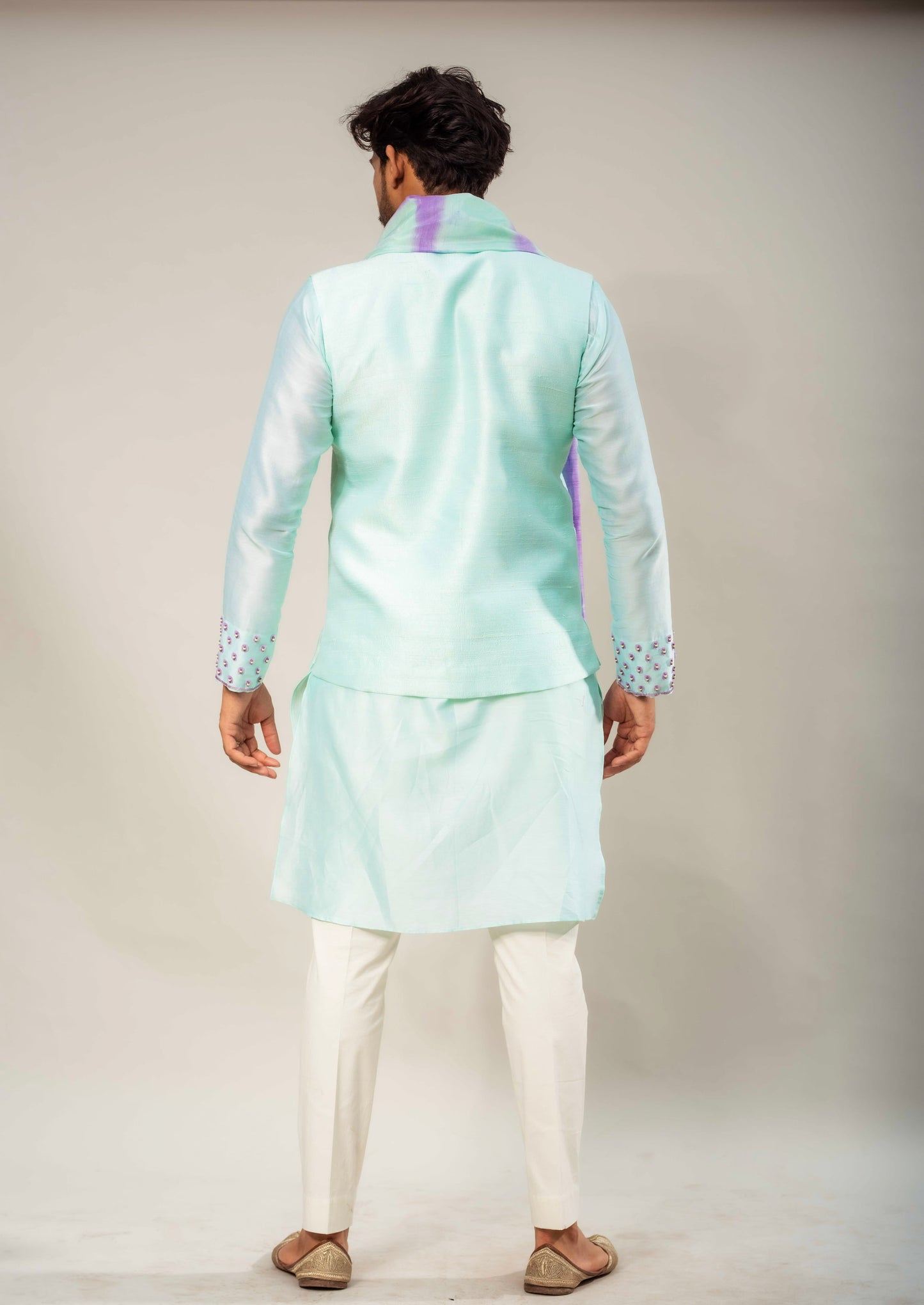 Kurta Bandi Set With Clamp Dye Dupatta